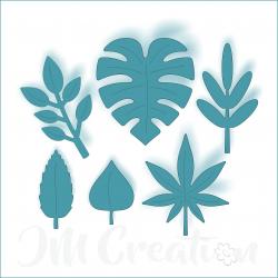 Stanzschablone - Blätter-Set 1